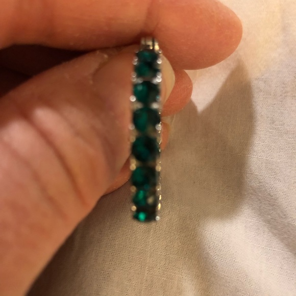 These emerald green hoops will be noticed everywhere you may go. - Picture 3 of 5